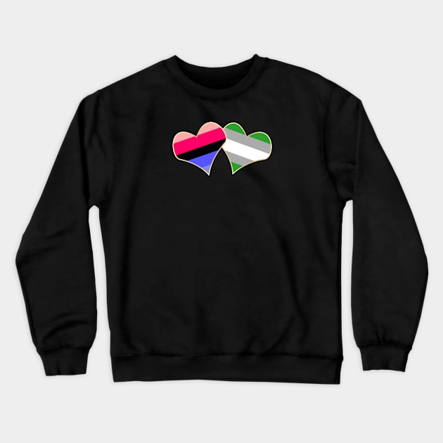 Double Attraction Crewneck Sweatshirt by traditionation